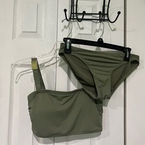 Michael Kors Olive Green Bikini Set | Size XS